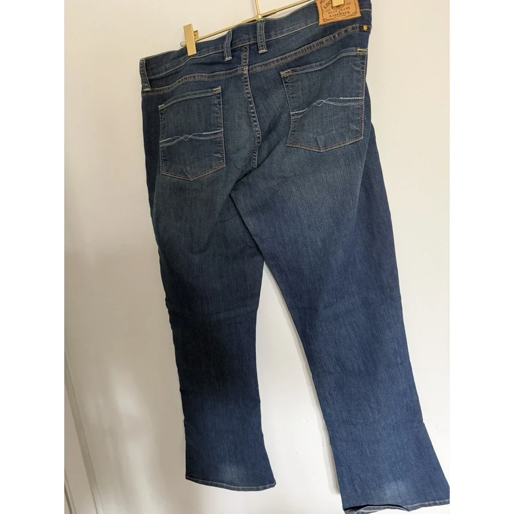 Lucky Brand‎ Womens Mid Rise Bootcut Jeans Dark Wash Size 12 31 Stretch Denim